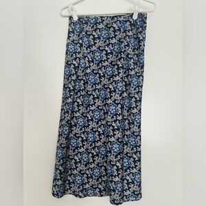 J crew Floral Blue and White Women's Skirt